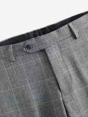 Grey Prince of Wales Tailored fit Check Suit: Trousers - Image 7 of 9