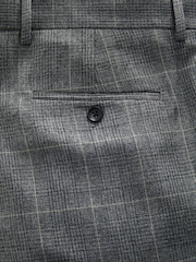 Grey Prince of Wales Tailored fit Check Suit: Trousers - Image 8 of 9