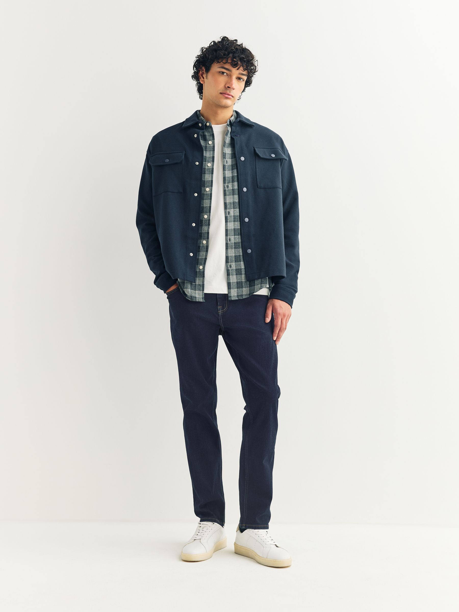 Buy Blue Indigo Rinse Slim Fit Classic Stretch Jeans from Next USA