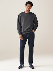 Blue Indigo Rinse Single Slim Fit Classic Stretch Jeans - Image 3 of 11
