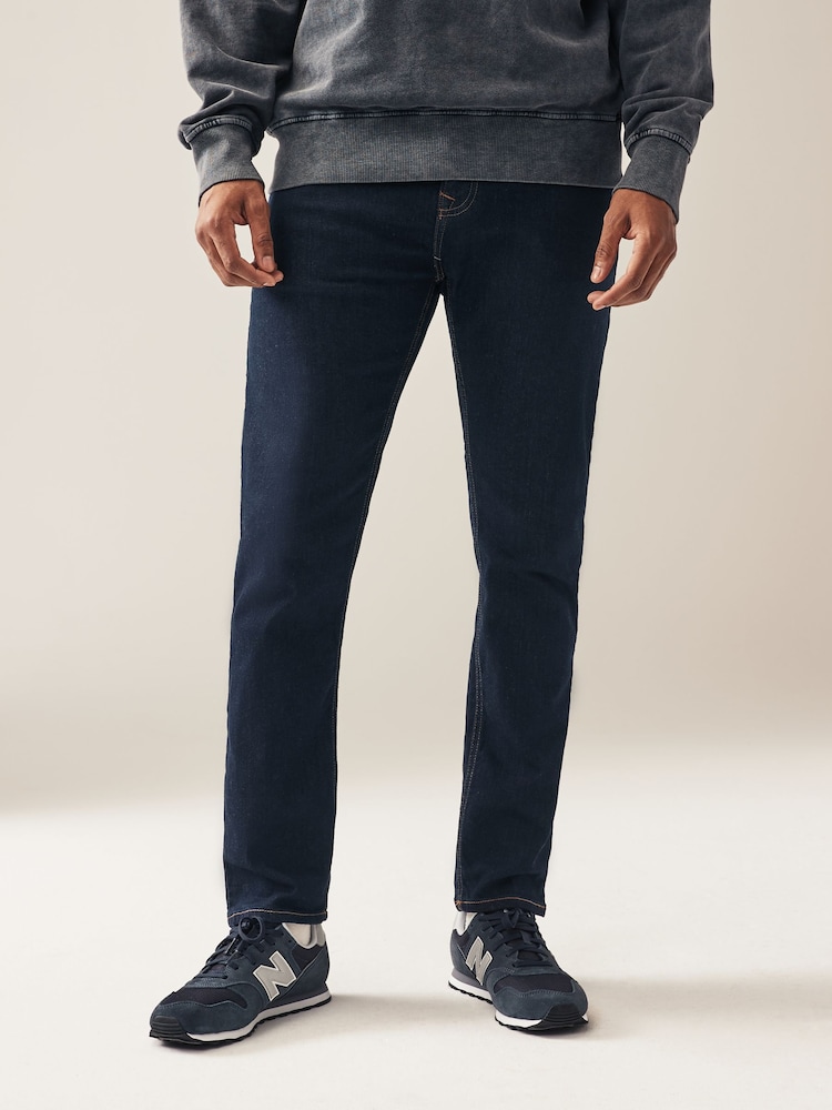 Indigoblau Rinse - Einzeln - Slim Fit Classic Stretch-Jeans - Image 4 of 11