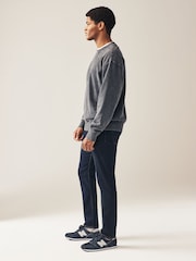 Blue Indigo Rinse Single Slim Fit Classic Stretch Jeans - Image 6 of 11