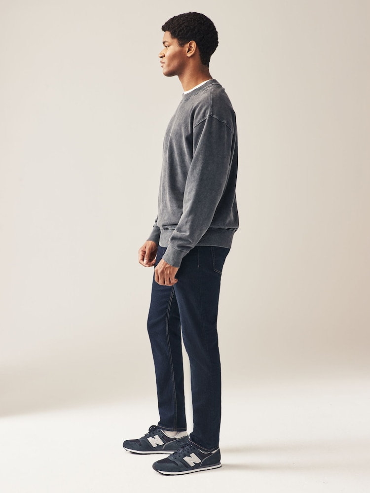 Indigoblau Rinse - Einzeln - Slim Fit Classic Stretch-Jeans - Image 6 of 11