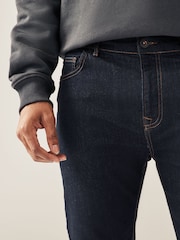 Blue Indigo Rinse Single Slim Fit Classic Stretch Jeans - Image 7 of 11