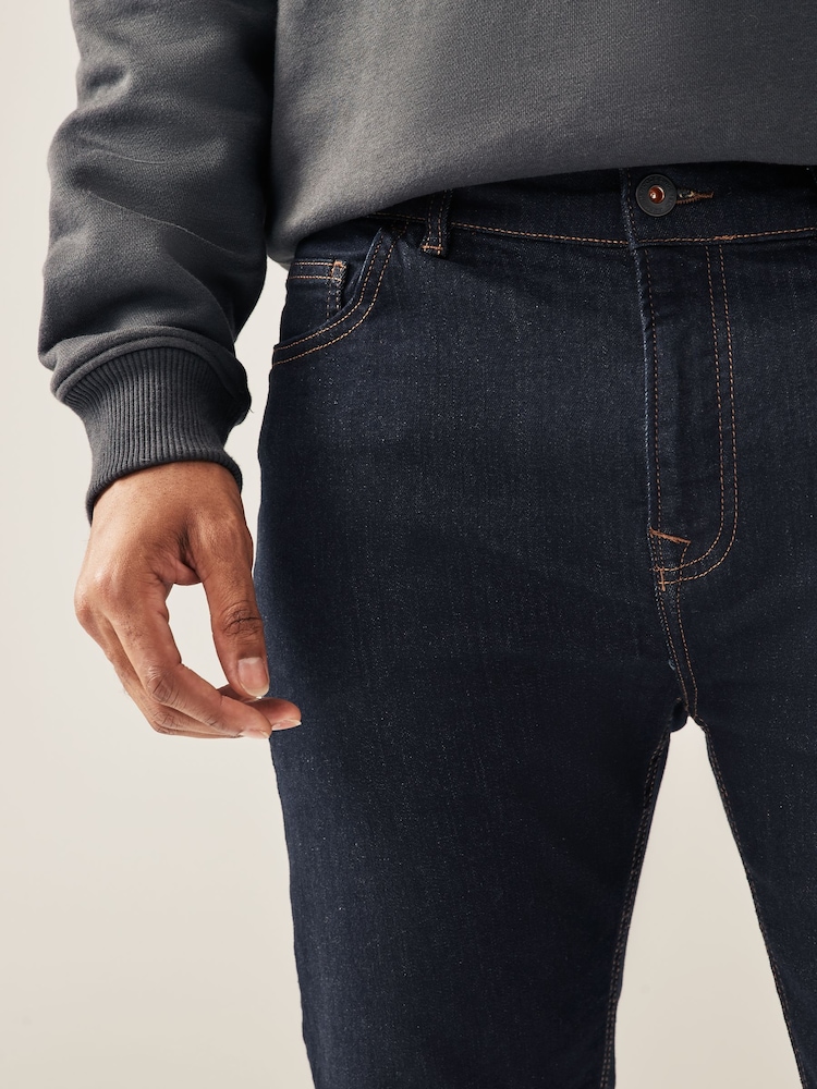 Indigoblau Rinse - Einzeln - Slim Fit Classic Stretch-Jeans - Image 7 of 11