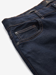 Blue Indigo Rinse Single Slim Fit Classic Stretch Jeans - Image 9 of 11