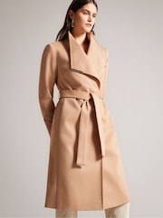 Ted Baker Brown Rosina Midi Length Wrap Trench Coat - Image 1 of 7