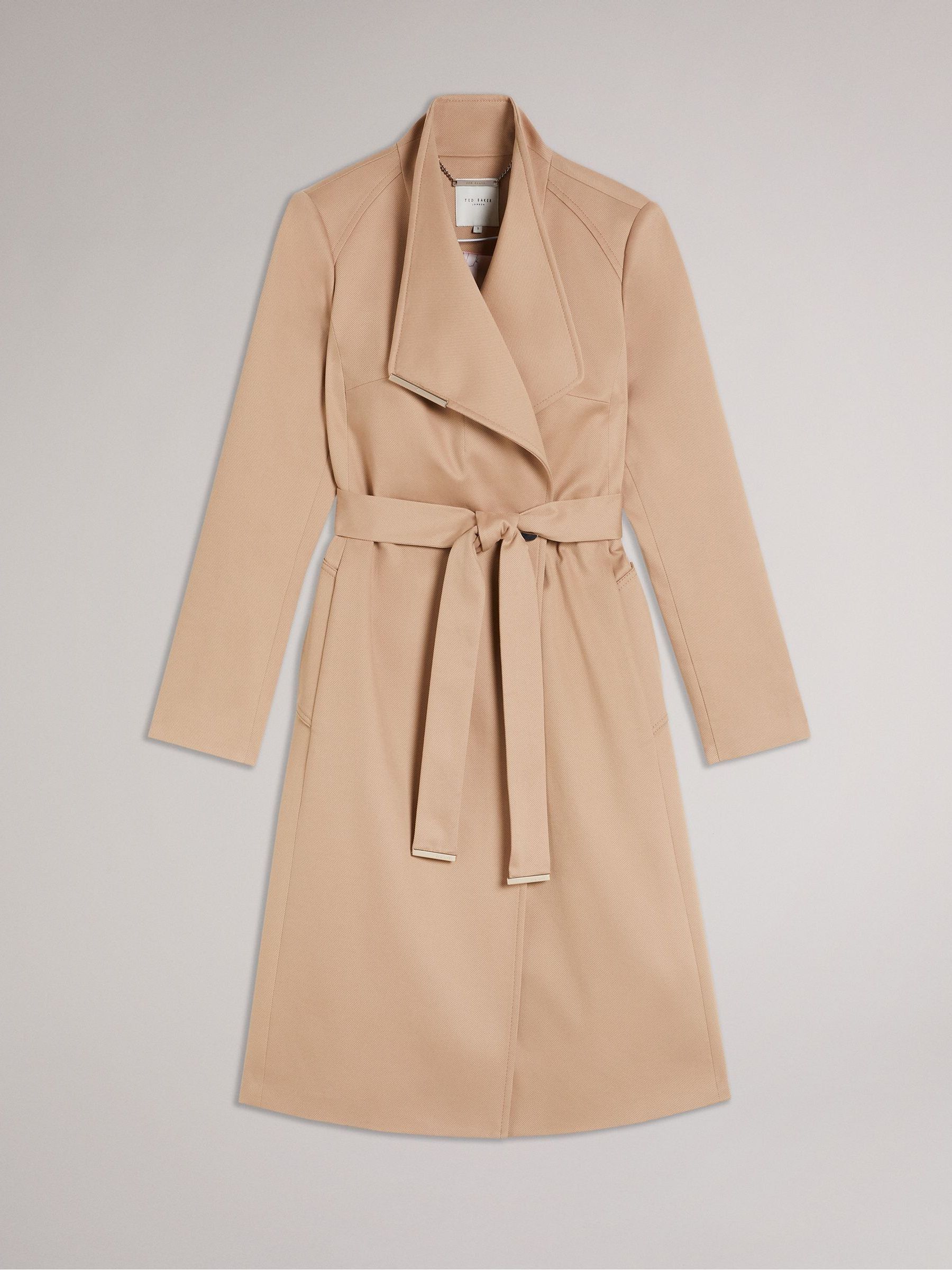 Buy Ted Baker Brown Rosina Midi Length Wrap Trench Coat from