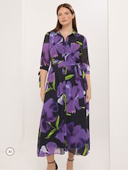 Star by Julien MacDonald Flower Printed Shirt Dress - صورة 1 من 6
