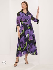 Star by Julien MacDonald Flower Printed Shirt Dress - صورة 2 من 6