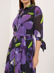 Star by Julien MacDonald Flower Printed Shirt Dress - صورة 4 من 6
