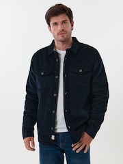 Saltwell Blue Borg Lined Corduroy Jacket - Image 1 of 6
