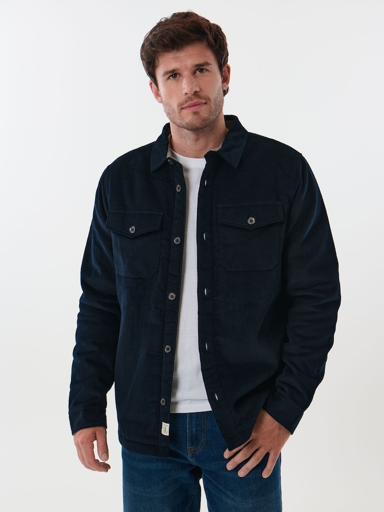Saltwell Blue Borg Lined Corduroy Jacket - Image 1 of 6 Saltwell Blue Borg Lined Corduroy Jacket - Image 1 of 6