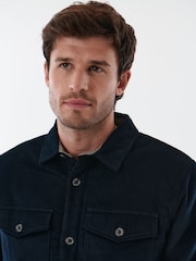 Saltwell Blue Borg Lined Corduroy Jacket - Image 4 of 6