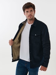 Saltwell Blue Borg Lined Corduroy Jacket - Image 6 of 6