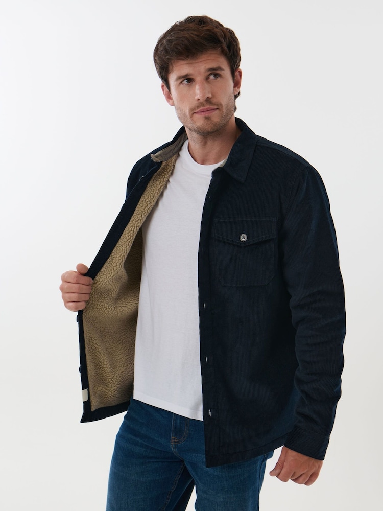 Saltwell Blue Borg Lined Corduroy Jacket - Image 6 of 6 Saltwell Blue Borg Lined Corduroy Jacket - Image 6 of 6