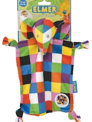 Rainbow Designs Red Elmer Comfort Blanket And Ring Rattle - Image 3 of 4