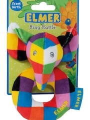 Rainbow Designs Red Elmer Comfort Blanket And Ring Rattle - Image 4 of 4