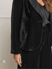 Star by Julien MacDonald Black Velvet Blazer - Image 4 of 6