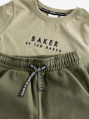 zelena - Baker by Ted Baker 100% Bombaž majica in lahke hlače za prosti čas Set - Slika 10 iz 10
