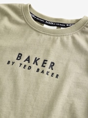 zelena - Baker by Ted Baker 100% Bombaž majica in lahke hlače za prosti čas Set - Slika 9 iz 10