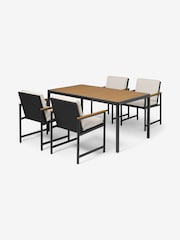 MADE.COM Grey Sassari Garden 4 Seater Dining Set - Image 1 of 7
