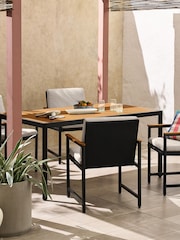 MADE.COM Grey Sassari Garden 4 Seater Dining Set - Image 2 of 7