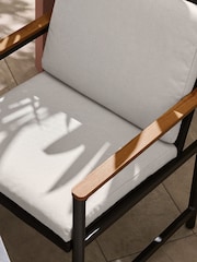 MADE.COM Grey Sassari Garden 4 Seater Dining Set - Image 3 of 7