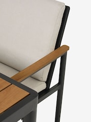 MADE.COM Grey Sassari Garden 4 Seater Dining Set - Image 4 of 7
