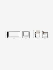 MADE.COM Grey Sassari Garden 4 Seater Dining Set - Image 7 of 7