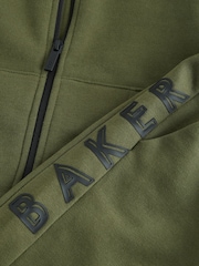 Зеленый хаки - Baker by Ted Baker Толстовка и комплект джоггеров на молнии из 100% хлопка - Image 11 of 11