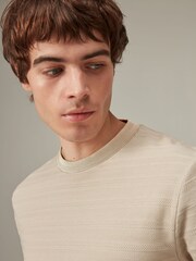 Light Stone Textured Relaxed Fit T-Shirt - Image 1 of 3