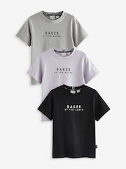 Baker by Ted Baker 100% Cotton T-Shirts 3 Pack - Image 1 of 8