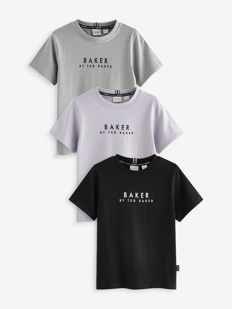 Baker by Ted Baker 100% Cotton T-Shirts 3 Pack - Image 1 of 8
