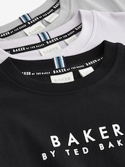 Baker by Ted Baker 100% Cotton T-Shirts 3 Pack - Image 6 of 8