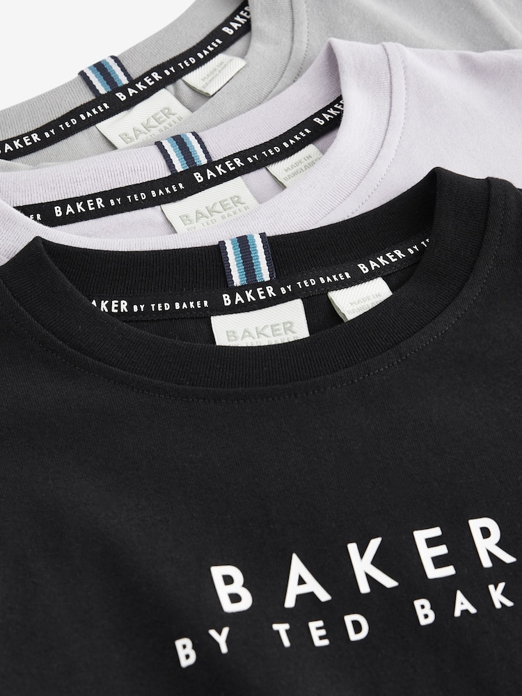 Baker by Ted Baker 100% Cotton T-Shirts 3 Pack - Image 6 of 8