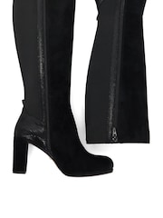 Dune London Black Samera Knee High Boots - Image 5 of 5