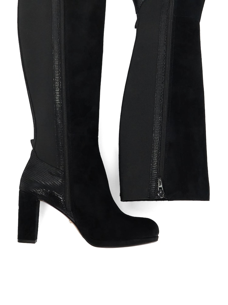 Dune London Black Samera Knee High Boots - Image 5 of 5 Dune London Black Samera Knee High Boots - Image 5 of 5
