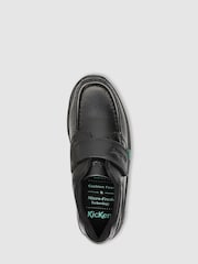 Kickers Black Junior Reasan Strap Leather Shoes - Image 3 of 4