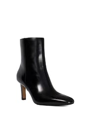 Dune London Black Wide Fit Ovation Square Toe Heeled Boots - Image 3 of 6