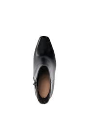Dune London Black Wide Fit Ovation Square Toe Heeled Boots - Image 5 of 6