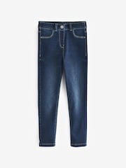 Dark Blue Regular Length Stretch Jeggings (3-16yrs) - Image 3 of 4