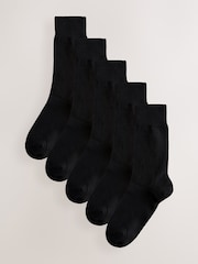 Black Stag 5 Pack Multi Stag Lasting Fresh Embroidered Socks - Image 1 of 4