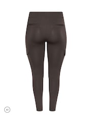 Yours Curve Brown Cargo Leggings - Image 6 of 7