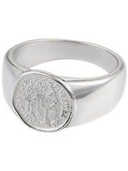 Orelia & Joe Silver Plated Coin Sovereign Signet Ring - Image 1 of 1