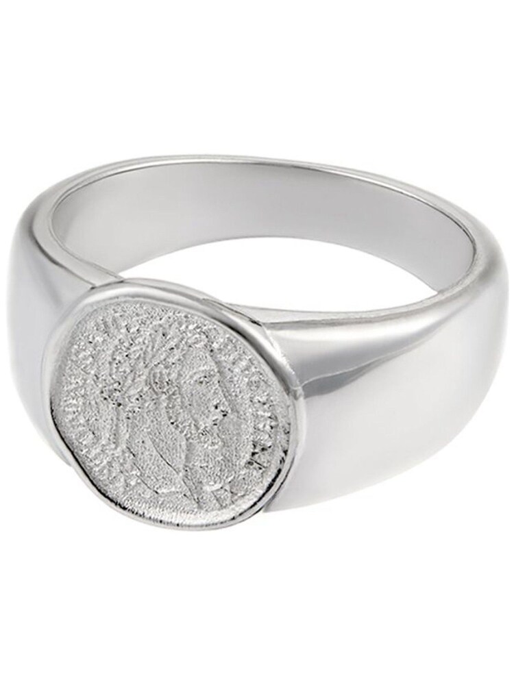 Orelia & Joe Silver Plated Coin Sovereign Signet Ring - Image 1 of 1