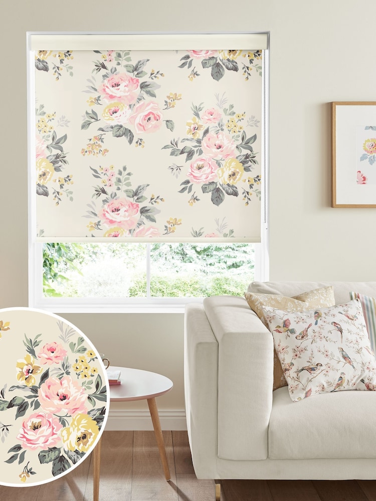 Cath Kidston Cream Vintage Bunch Multi Made To Measure Roller Blind - Image 1 of 4