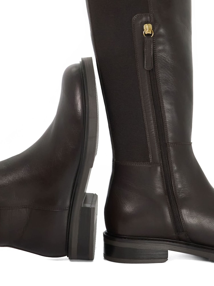 Dune London Brown Tallos Knee High Boots - Image 5 of 5 Dune London Brown Tallos Knee High Boots - Image 5 of 5