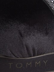Tommy Hilfiger Logo Lace Velour Black Bralette - Image 6 of 6