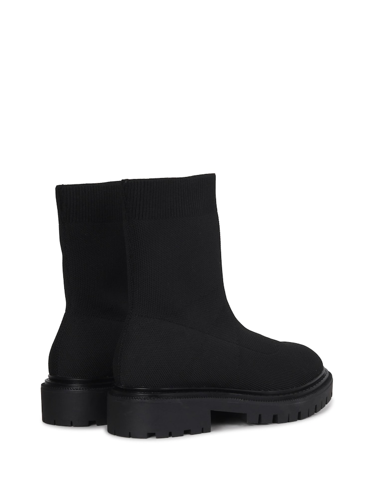 Linzi Black Jayde Black Flyknit Ankle Boots - Image 5 of 5